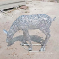 Garden decoration metal iron deer sculpture